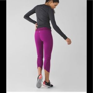 Lululemon Real Quick Tight Regal Plum/Paradise Geo Regal Plum Multi